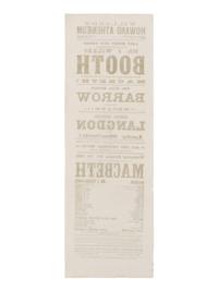 [BOOTH, John Wilkes (1838-1865)]. A broadside playbill for Booth's performance in the title role of Macbeth at the Howard Athenæum. Boston, 7 October 1863.