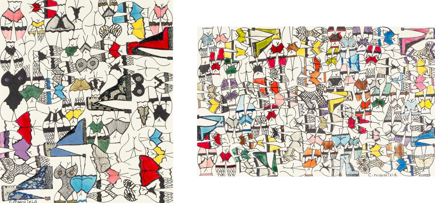 Untitled (Butts and Busts) (two works)