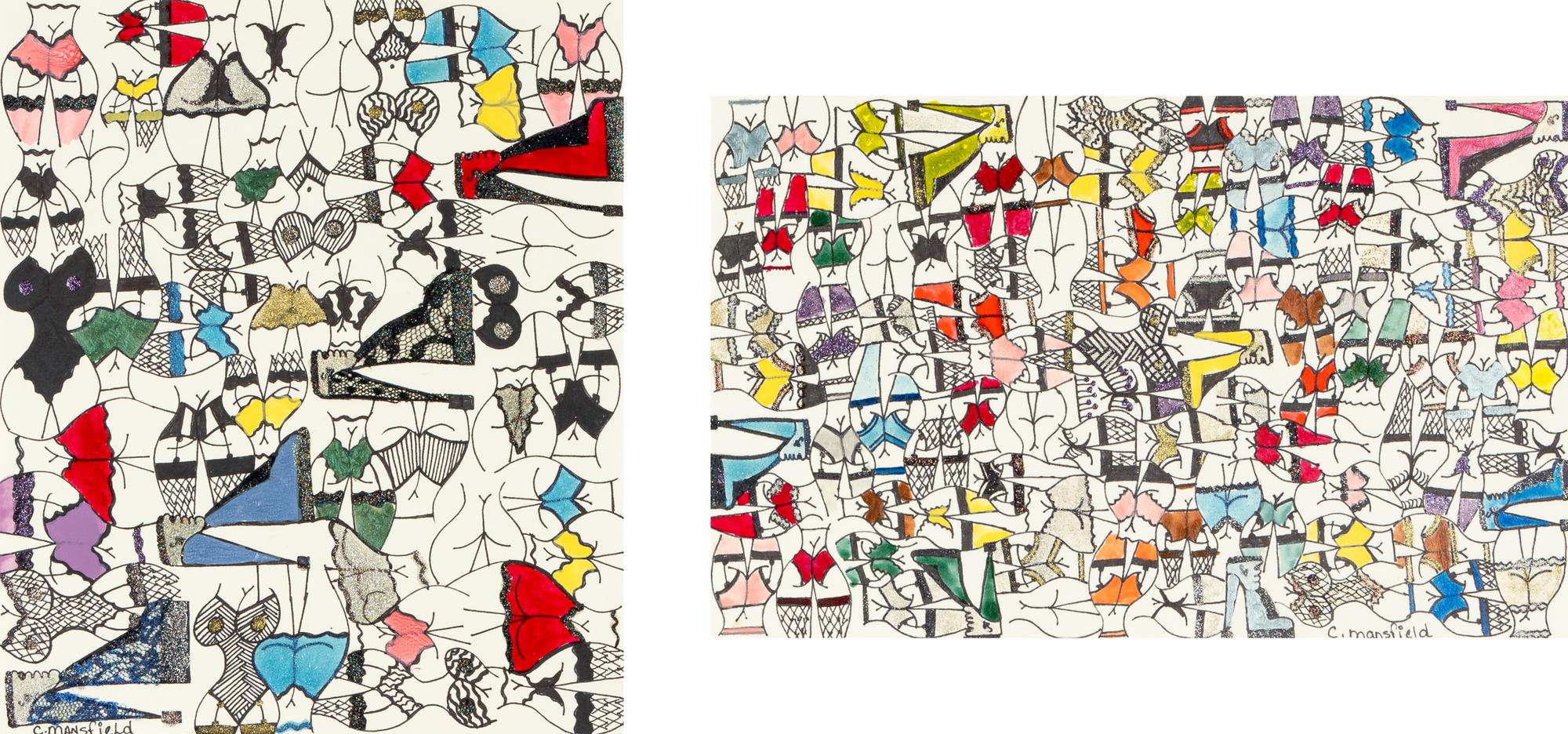 Untitled (Butts and Busts) (two works)