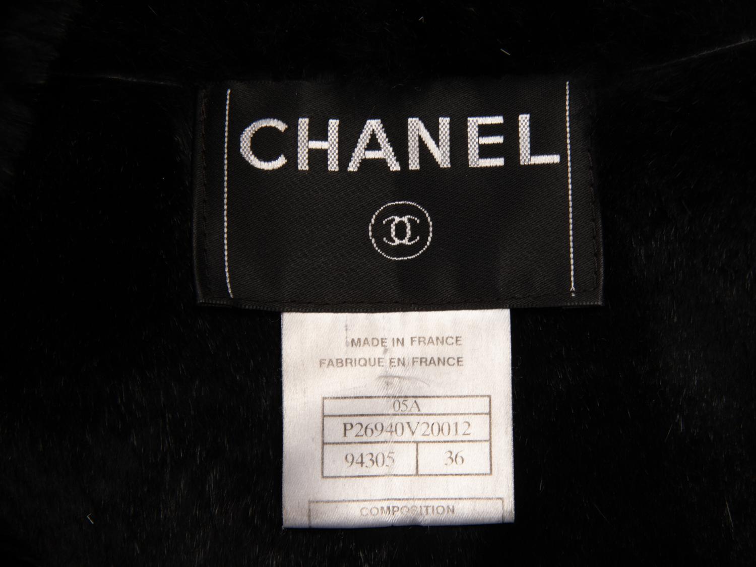 Chanel, Rabbit Fur & Leather Jacket