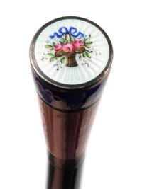 Two Continental Ebony-Shafted Lady's Walking Sticks
