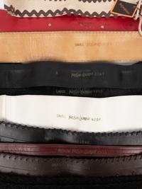 Ten Yves Saint Laurent Belts, 1970-90s