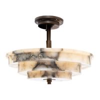 An Art Deco Style Alabaster Pendant Fixture