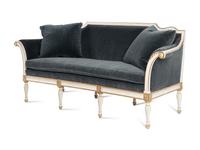 An Ebanista Bergamo Painted and Parcel-Gilt Settee