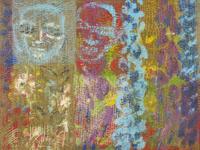 Badi Baba and Delphiniums, 2002