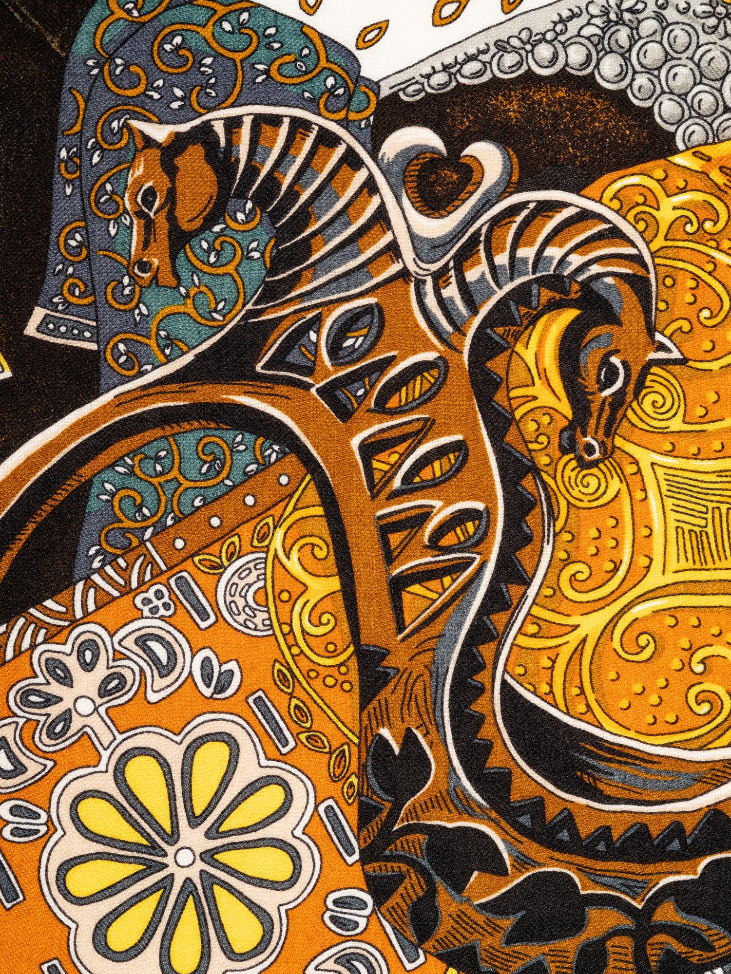 Hermès 140cm Cashmere/Silk Scarf