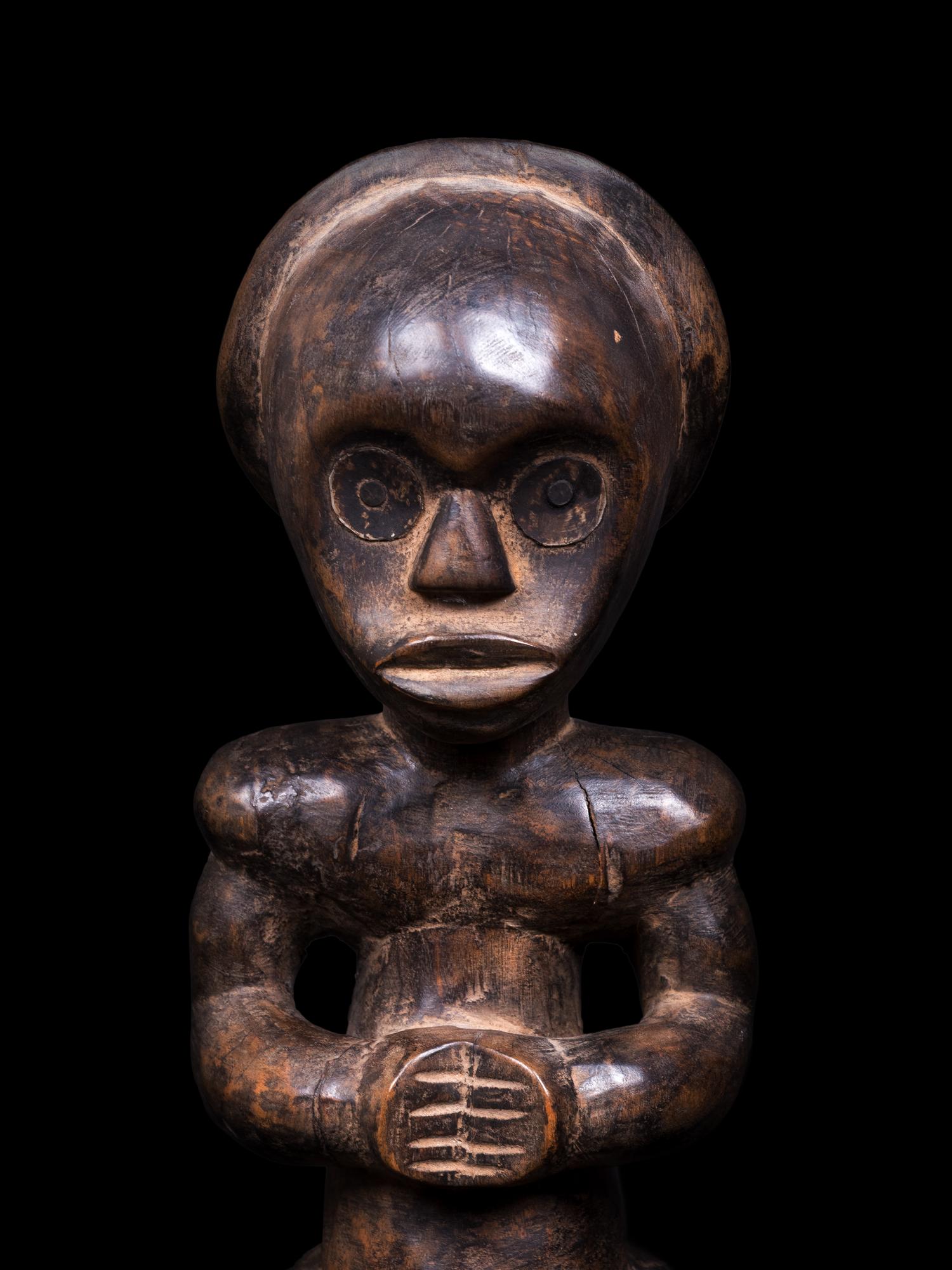 Two Fang Wood Figures