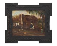 Manner of William Aiken Walker (1839-1921), Cabin Scene