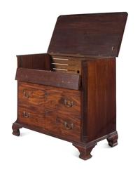 A George III Mahogany Chest of Drawers Converted to a Cabinet