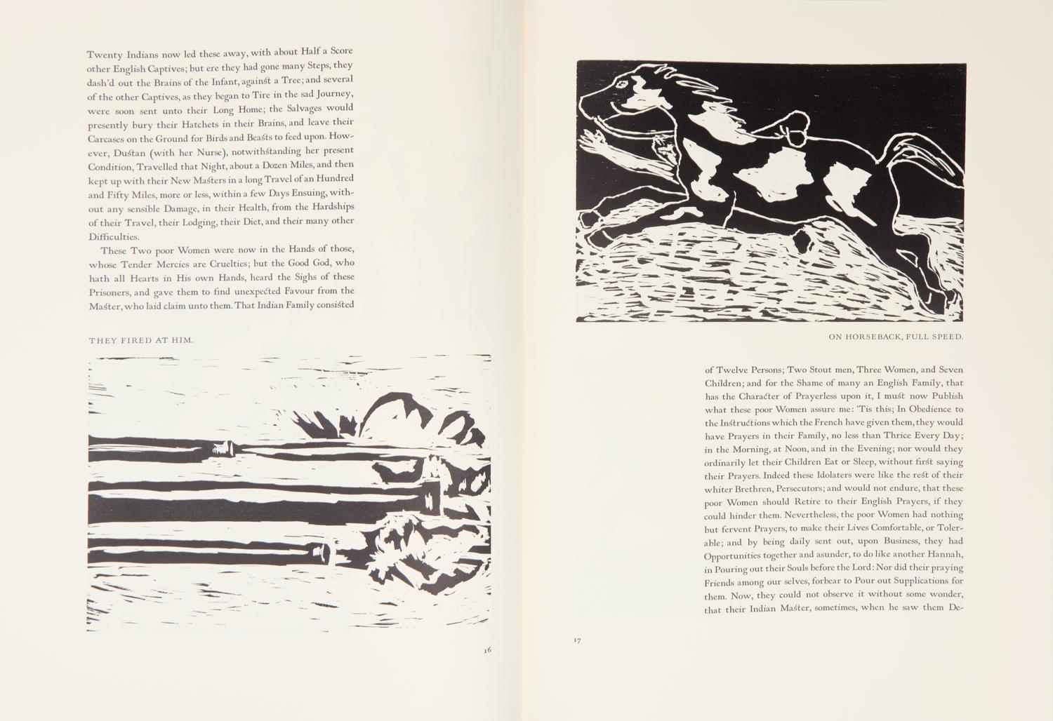 [Private Press] [Arion Press] Bosman, Richard. Captivity Narrative of Hannah Duston...