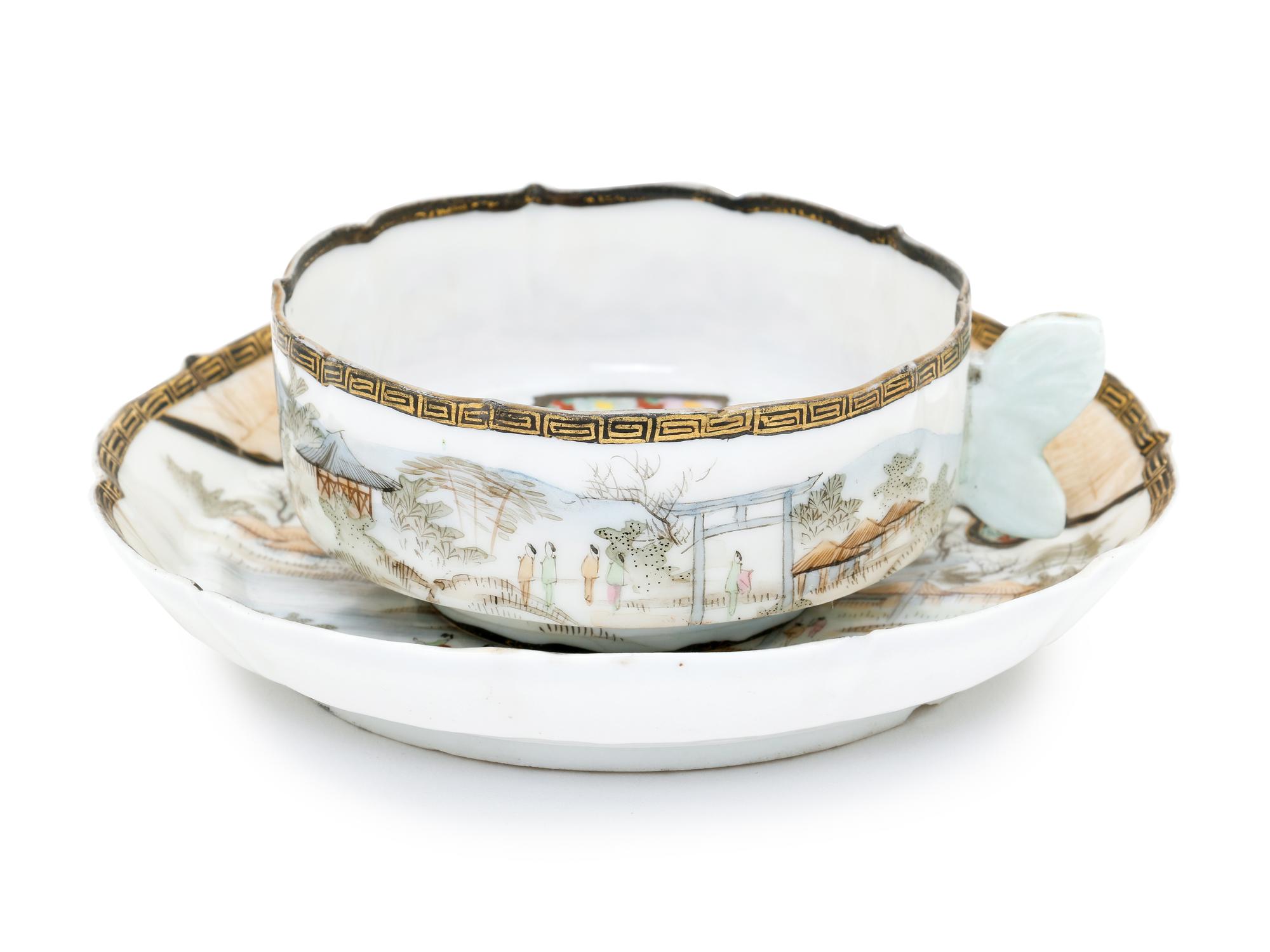 A Porcelain Cup and Saucer