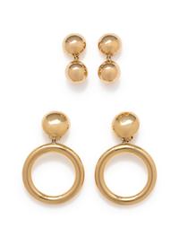 COLLECTION OF YELLOW GOLD EARCLIPS