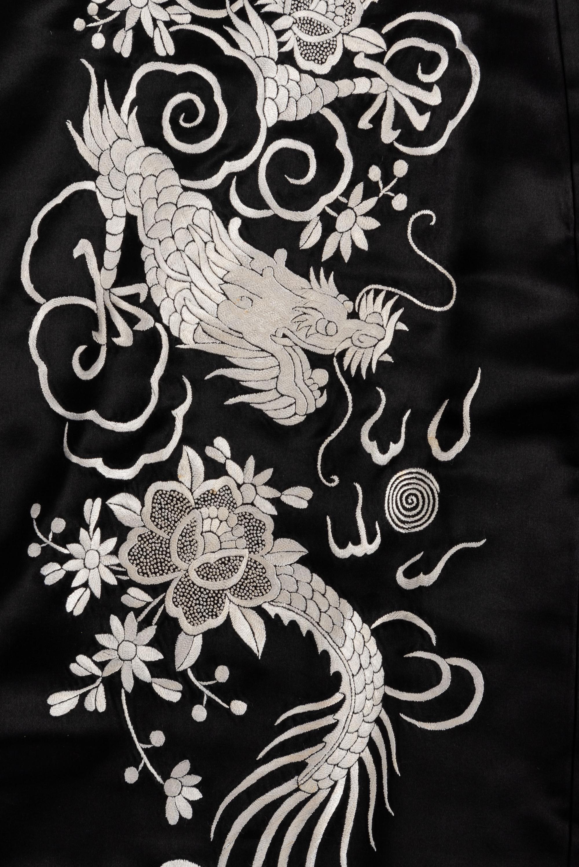 Three Chinese Silk Embroidered Lady's Articles