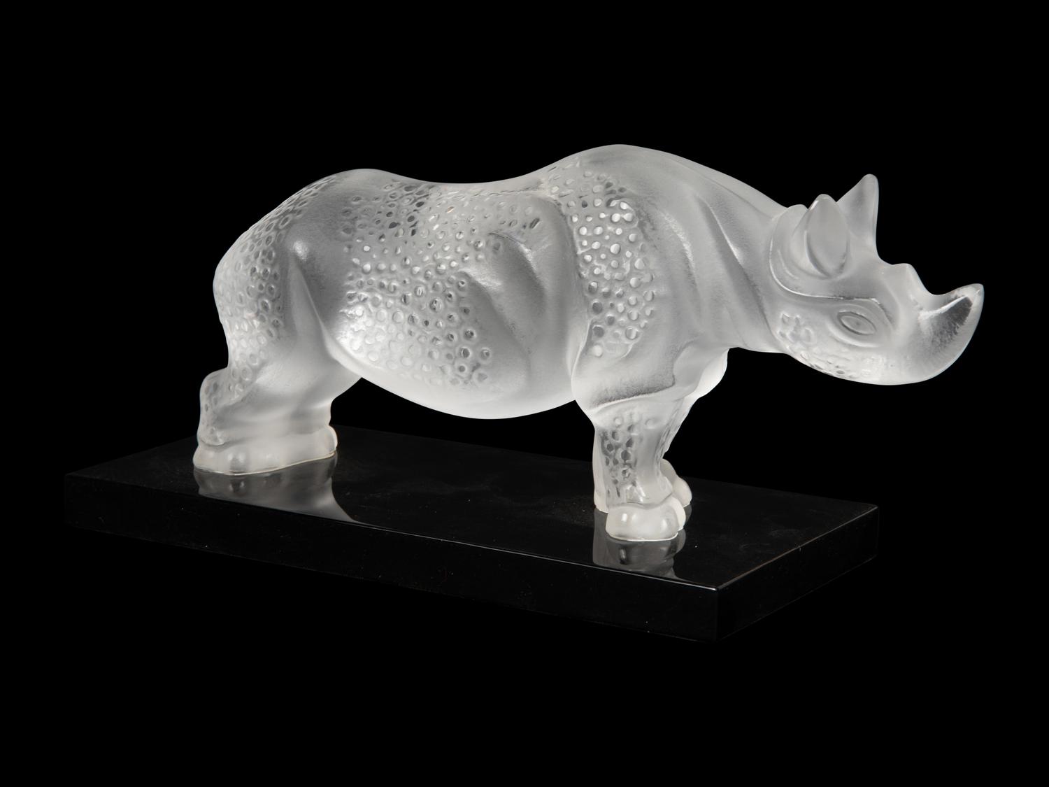 A Lalique Rhinoceros