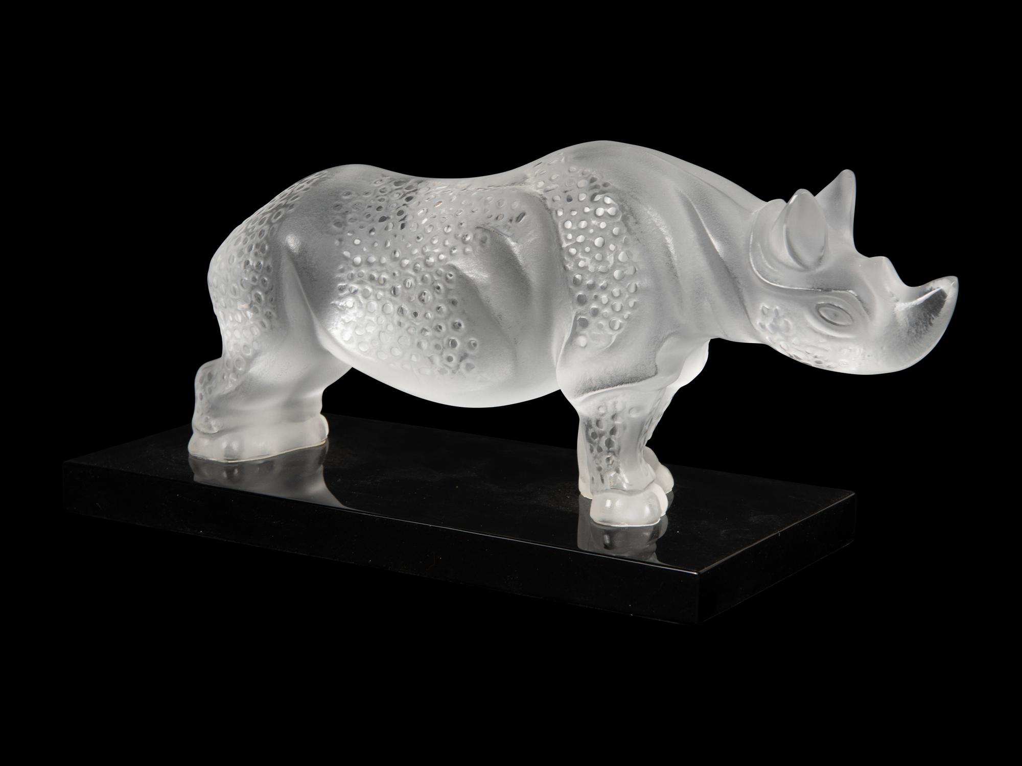A Lalique Rhinoceros