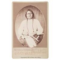 Sitting Bull Cabinet Card by Bailey, Dix & Mead