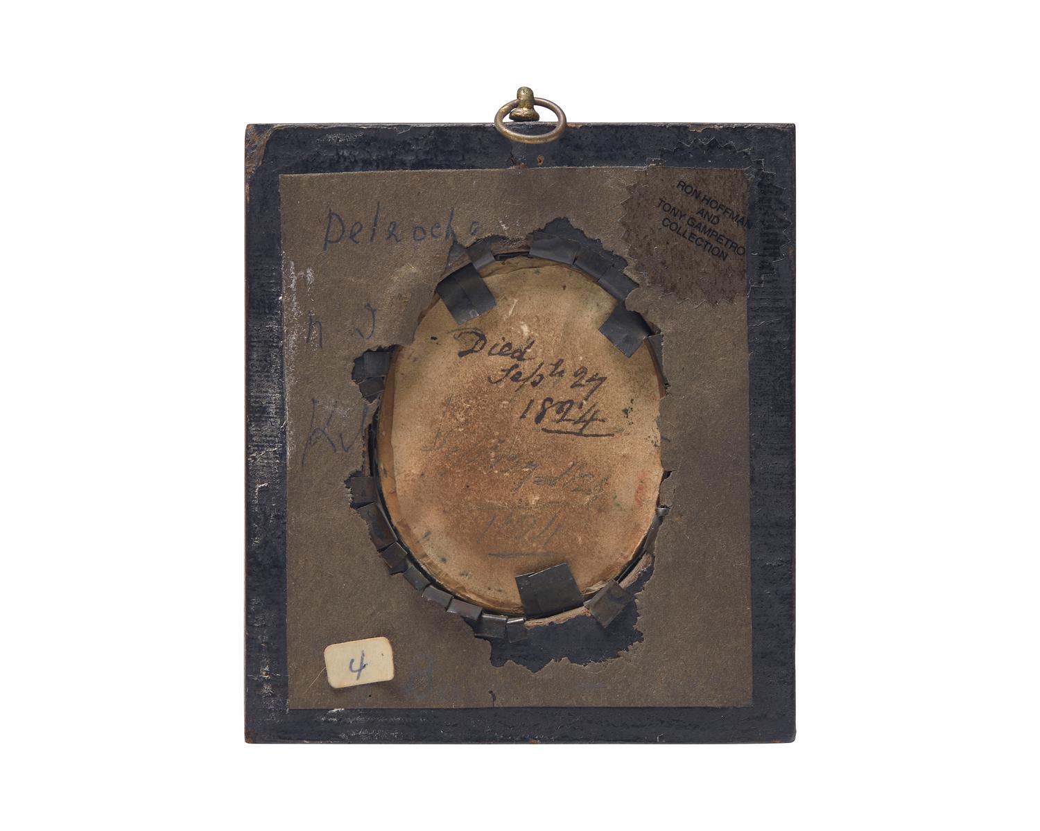 Anglo-American School 19th Century, A Portrait Miniature of a Young Sea Captain