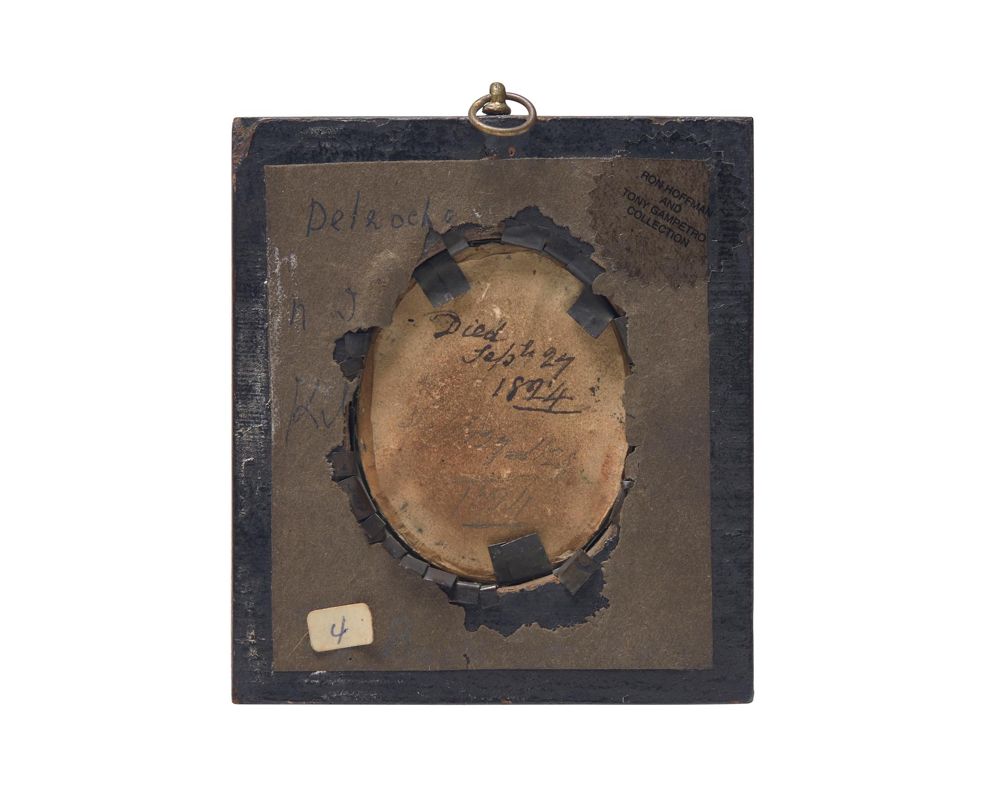 Anglo-American School 19th Century, A Portrait Miniature of a Young Sea Captain