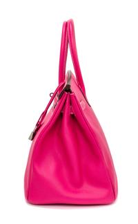 An Hermes Rose Tyrien Candy 35cm Birkin Handbag, 14" x 10" x 7".