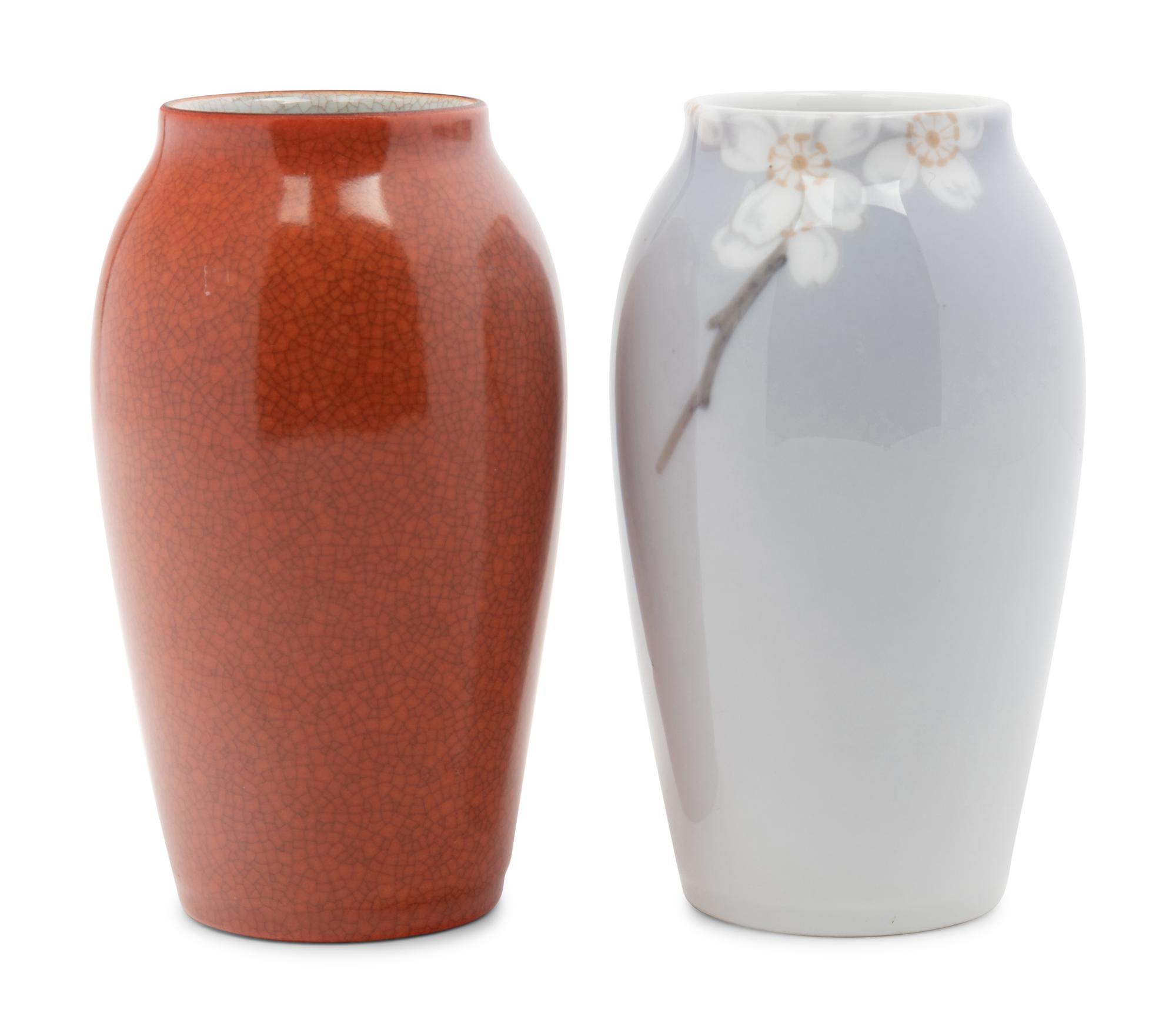 Two Copenhagen Porcelain Vases
