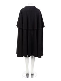Yves Saint Laurent Rive Gauche Black Cape, 1980-90s