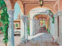 Palm Beach Scenes (Three Paintings)