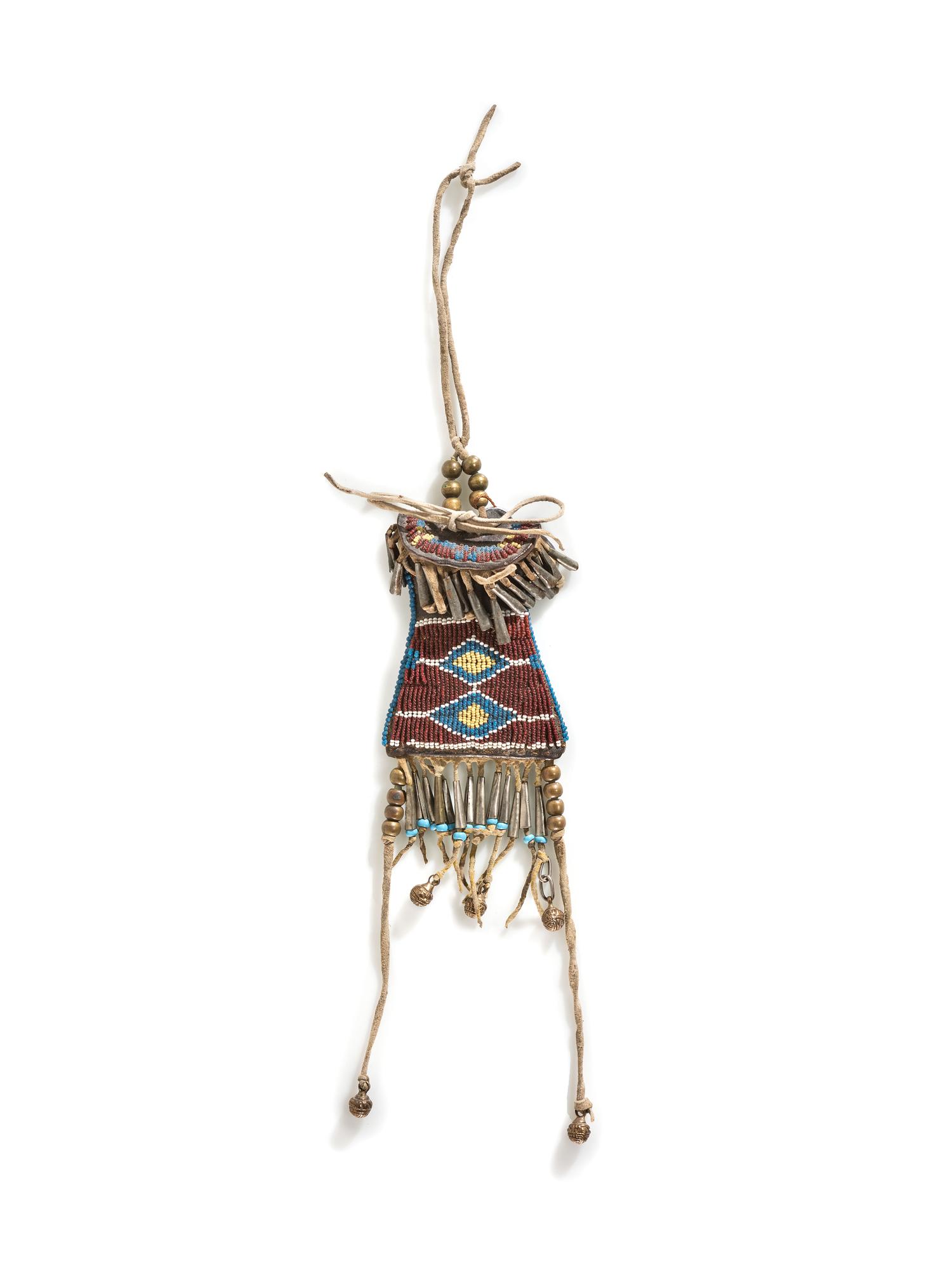 Kiowa Beaded Strike-a-Light Bag, with Striker