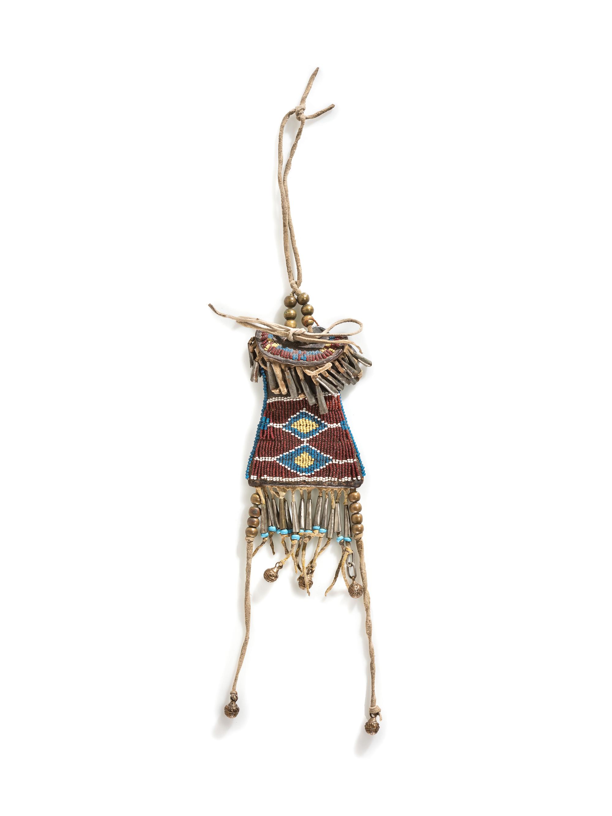 Kiowa Beaded Strike-a-Light Bag, with Striker