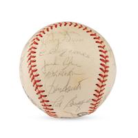 A Group of Two 1973 Chicago Cubs Team Signed Autograph Baseballs