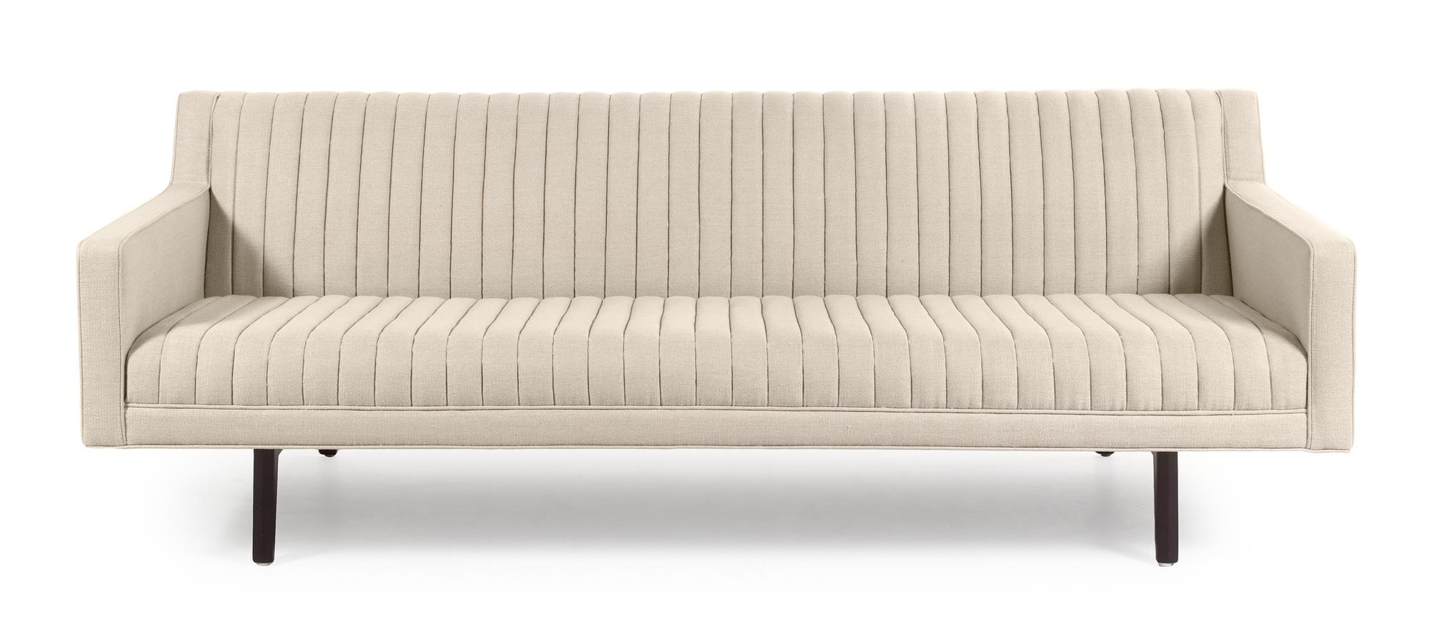 Edward Wormley (American, 1907-1995), Dunbar, c.1955, a channel back sofa