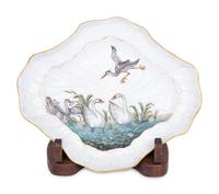 A Meissen 'Swan Service' Porcelain Tray