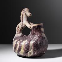 Pitcher with Figural Horse Handle