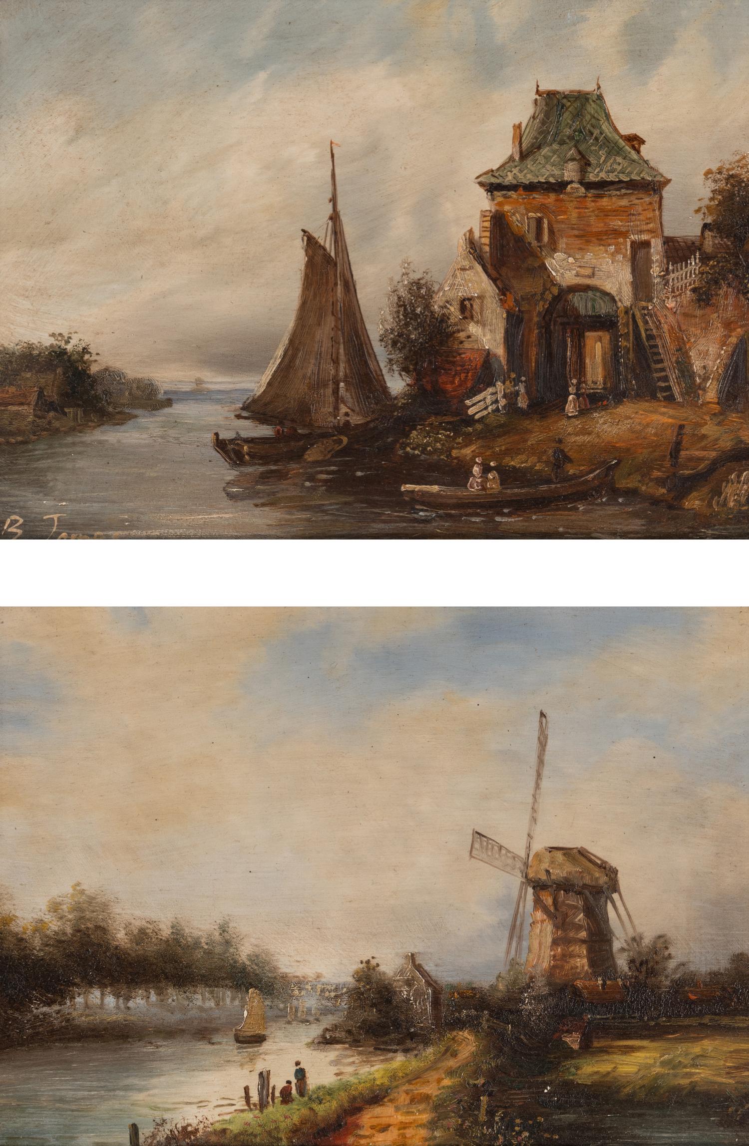 Landscapes (a pair of works)
