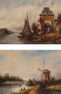 Landscapes (a pair of works)