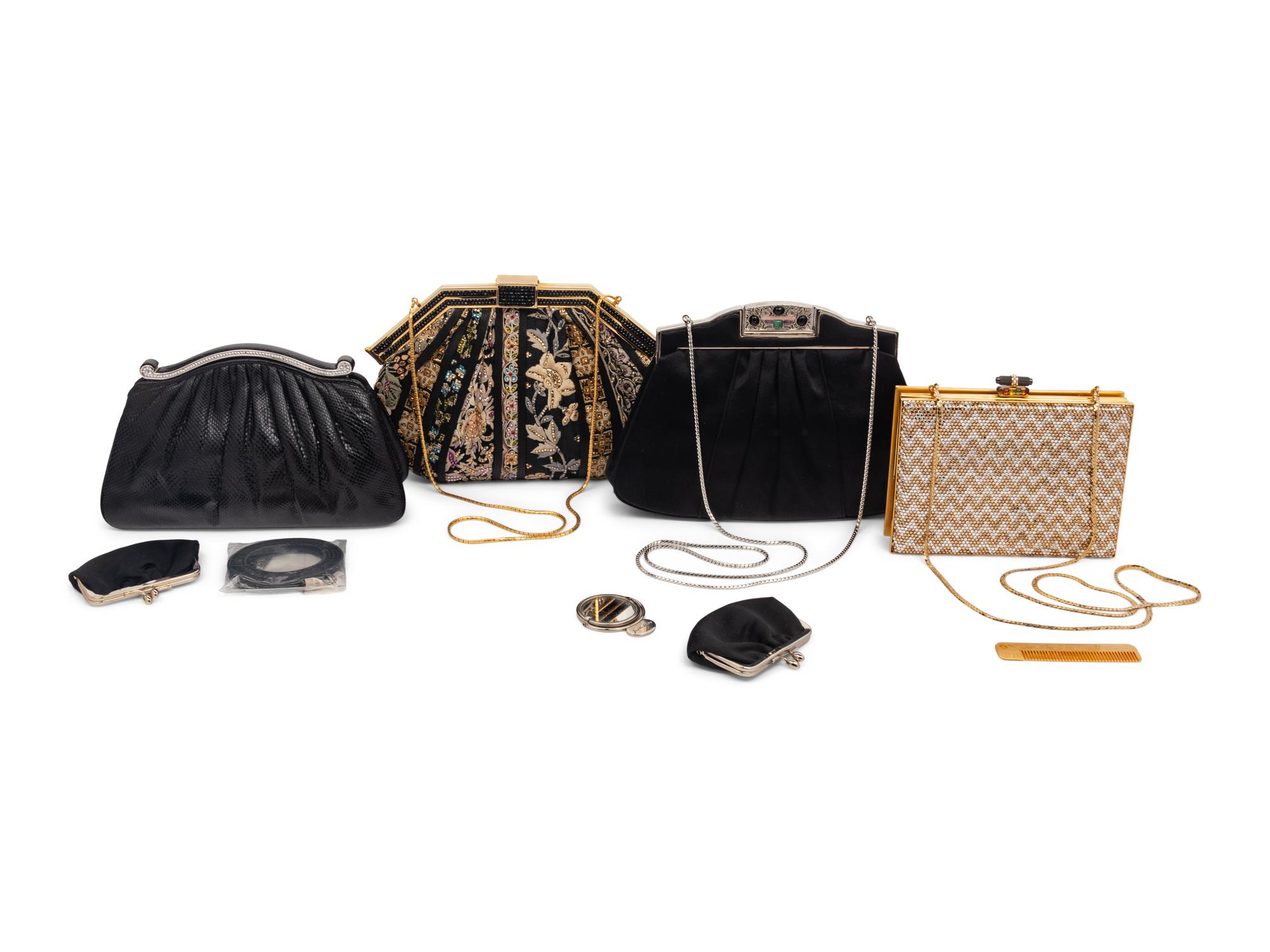Four Judith Leiber Evening Clutches