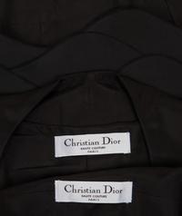 Christian Dior Haute Couture Two-Piece Ensemble: Cap Sleeve Shift Dress and Scalloped Banded Taffeta Coat, Spring/Summer 2012