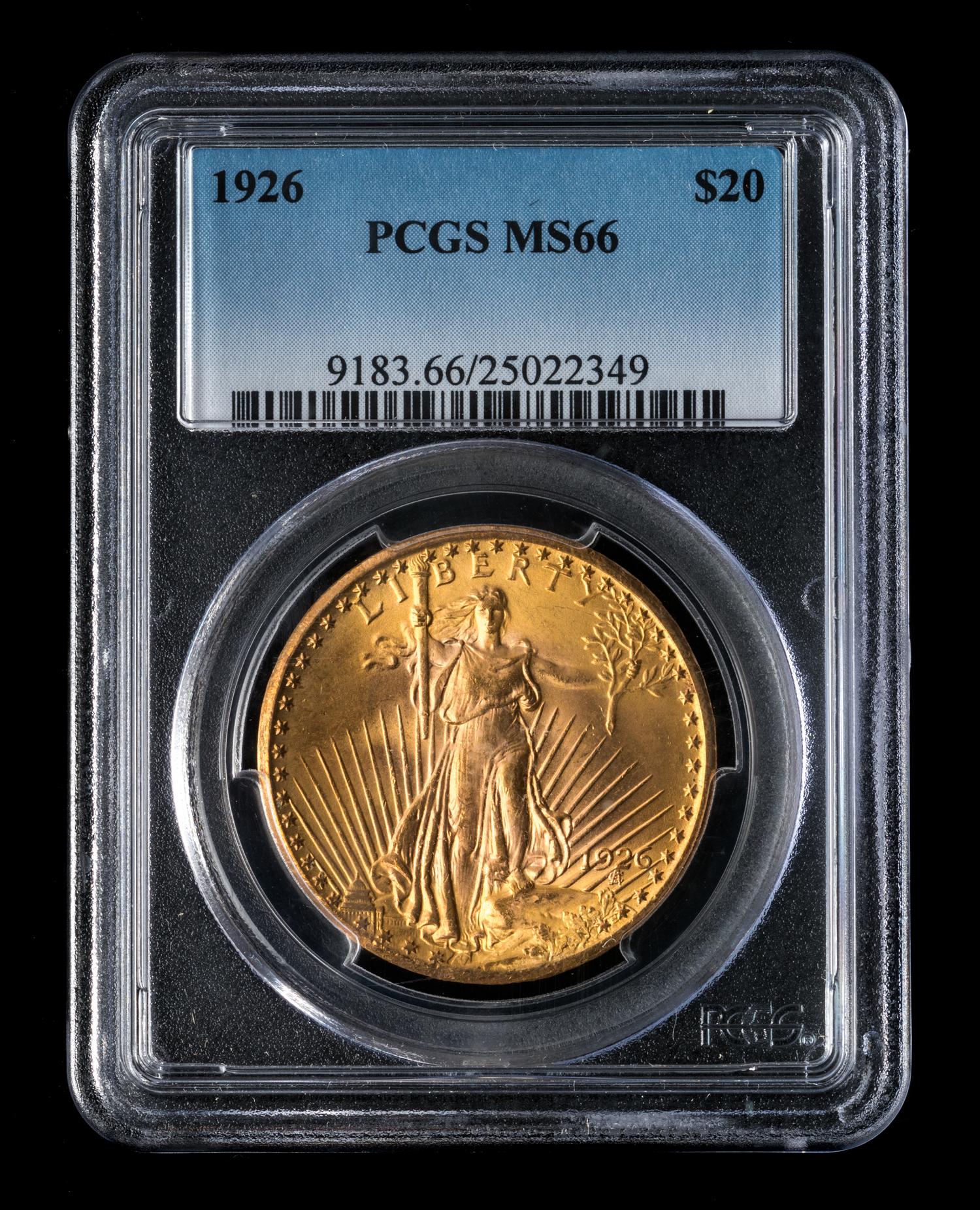 A United States 1926 St. Gaudens $20 Gold Coin