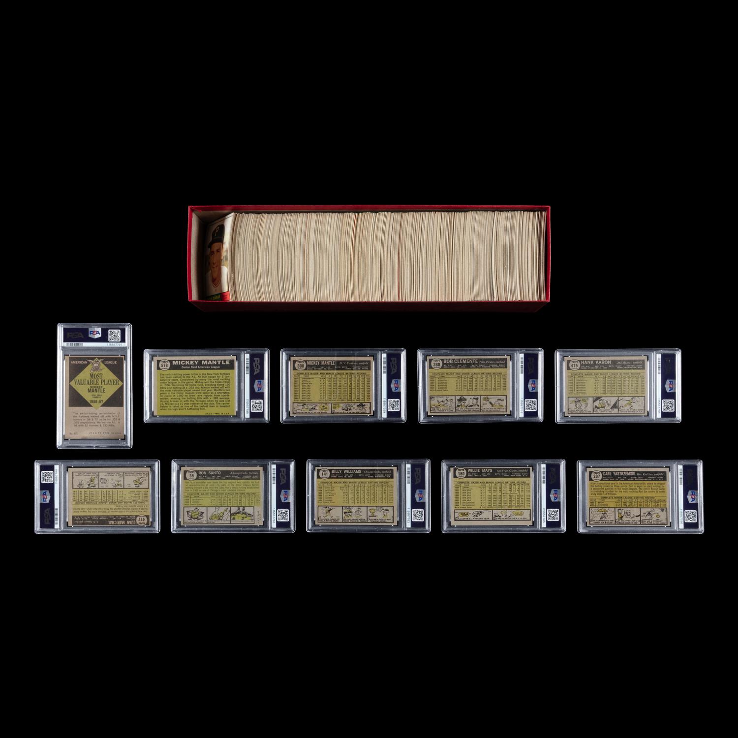 A Complete Set of 1961 Topps Baseball Cards (587/587) from The Collection of David Eisenhower