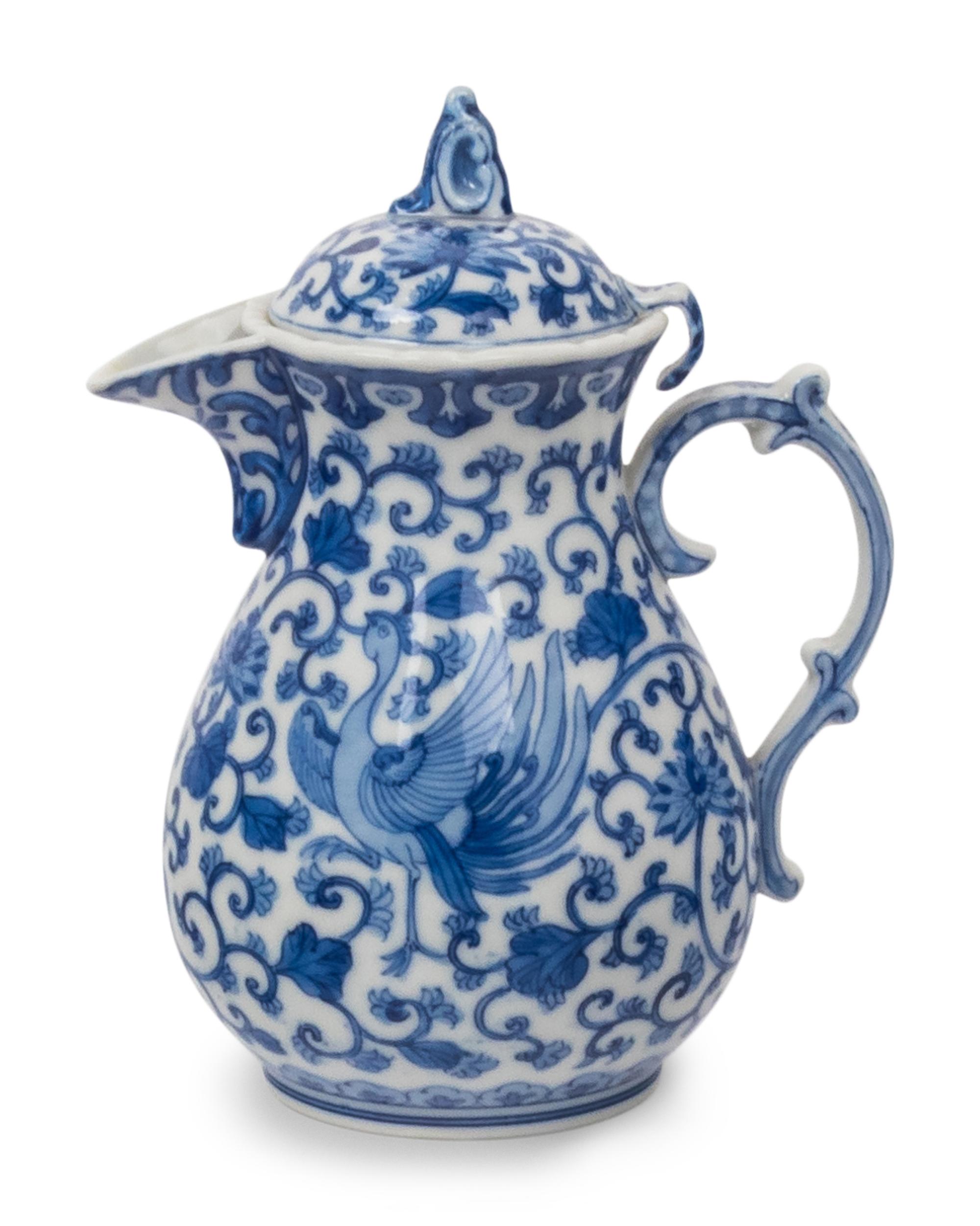 Five Japanese Blue and White Porcelain Articles