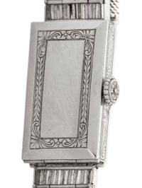 VACHERON & CONSTANTIN, PLATINUM AND DIAMOND WATCH