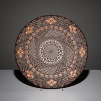 Rebecca Lucario (Acoma, b. 1951) — Fine Line Polychrome Pottery Plate