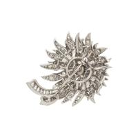 RUBY AND DIAMOND FLOWER PENDANT/BROOCH