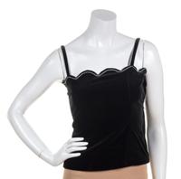 An Yves Saint Laurent Black Velvet Tank, Size 36.