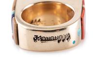 14K Gold and Mosaic Inlay Ring
