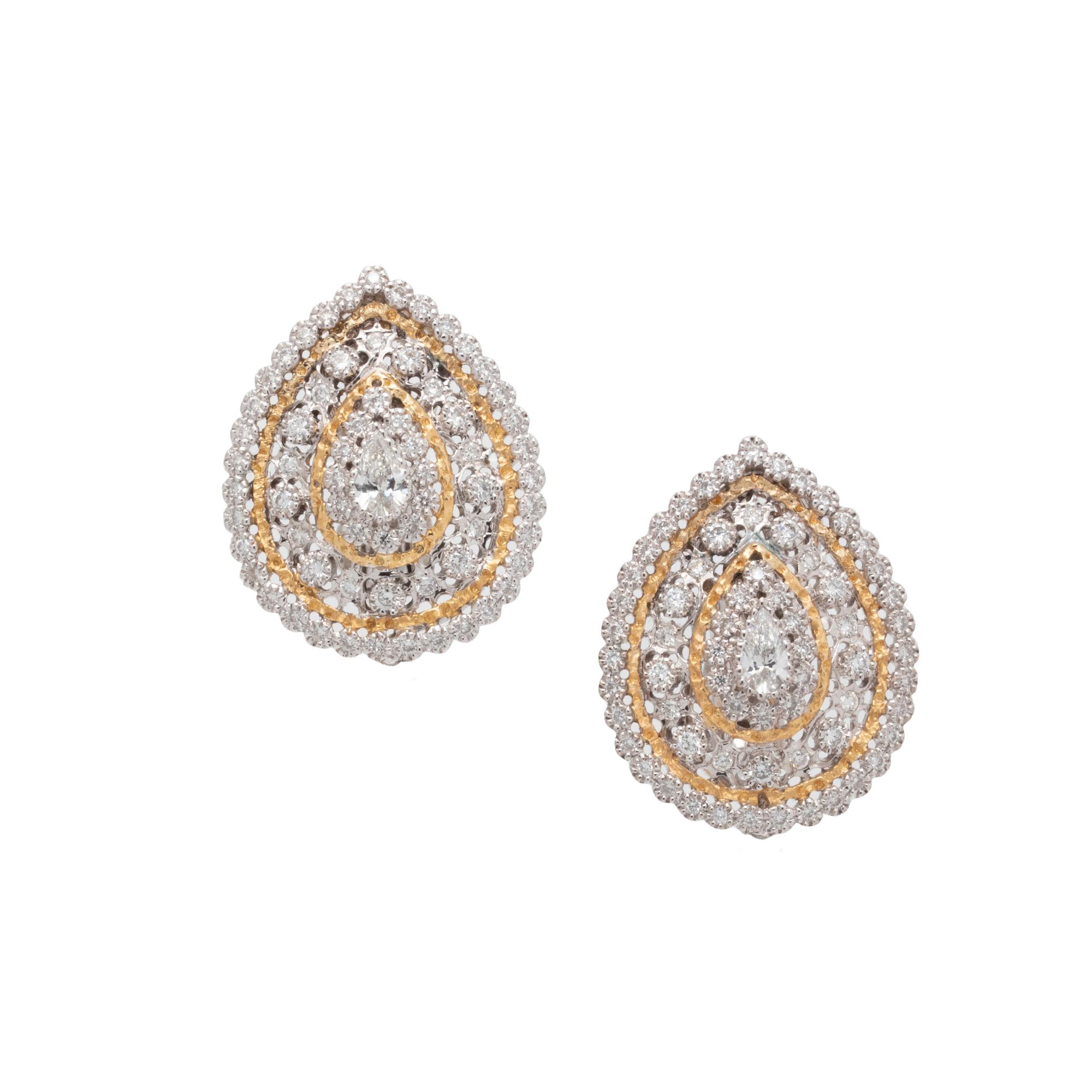 CONVERTIBLE DIAMOND AND CULTURED PEARL EARCLIPS