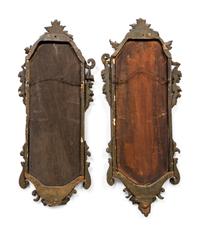 A Pair of Italian Carved Giltwood Mirrors