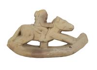 Pig and Child on Toy Horse (two works)