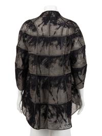 Chado Ralph Rucci Net-Encased Ostrich Feather Jacket