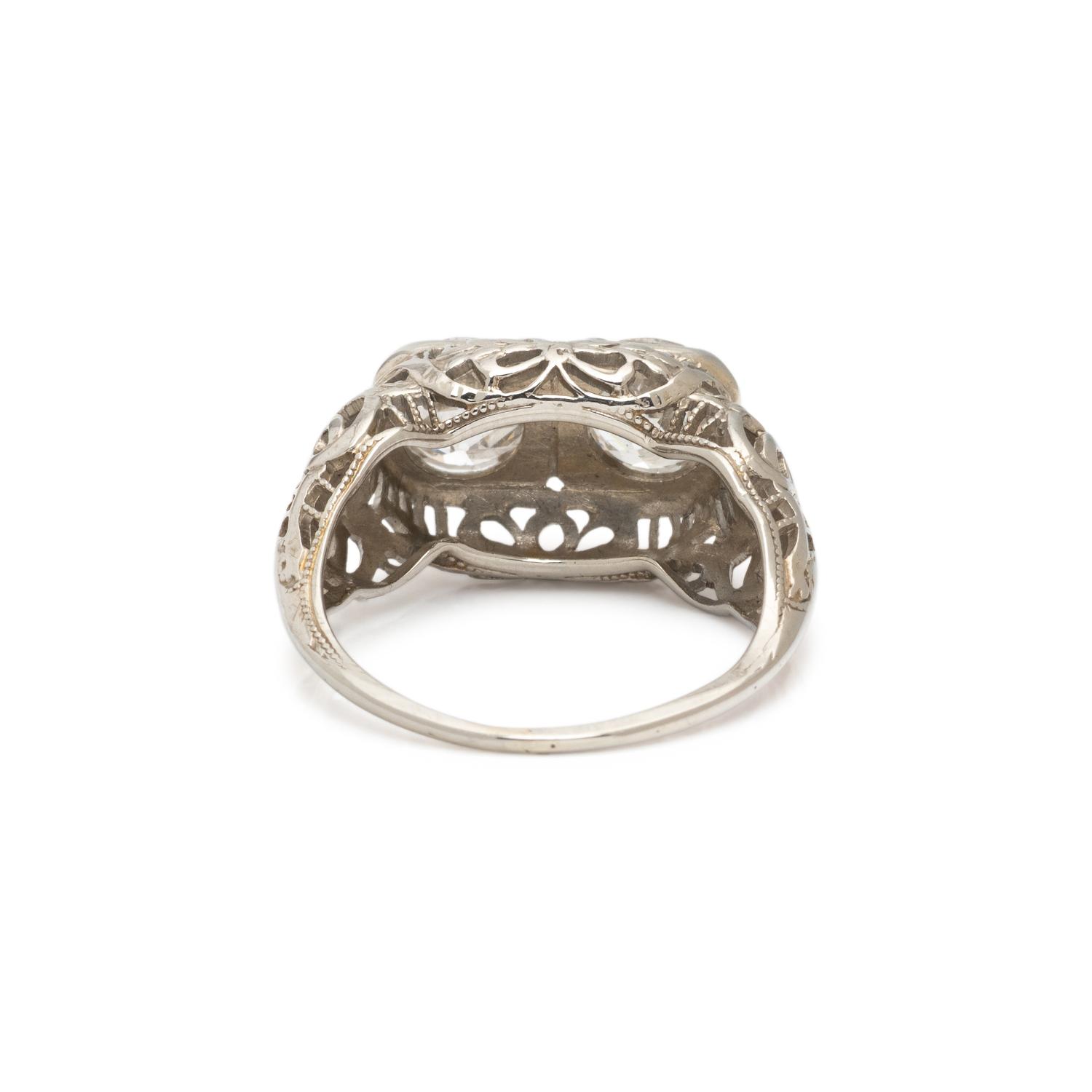 DIAMOND TWO STONE RING