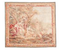 An Aubusson Tapestry 70 x 64 inches. — 19TH CENTURY
